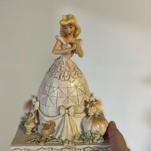 Jim Shore Princess Cake Topper with Gold and Cream Accents